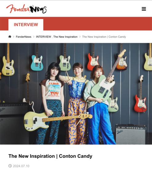 Fender Music Japan「The New Inspiration | Conton Candy」(2024年7月10日)