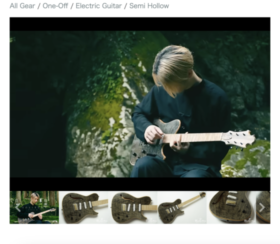 Blue Guitars「Nishgaki Guitars Cirrus Easel - ichika Specs -」