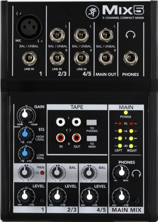 Mix5 5-Channel Compact Mixer